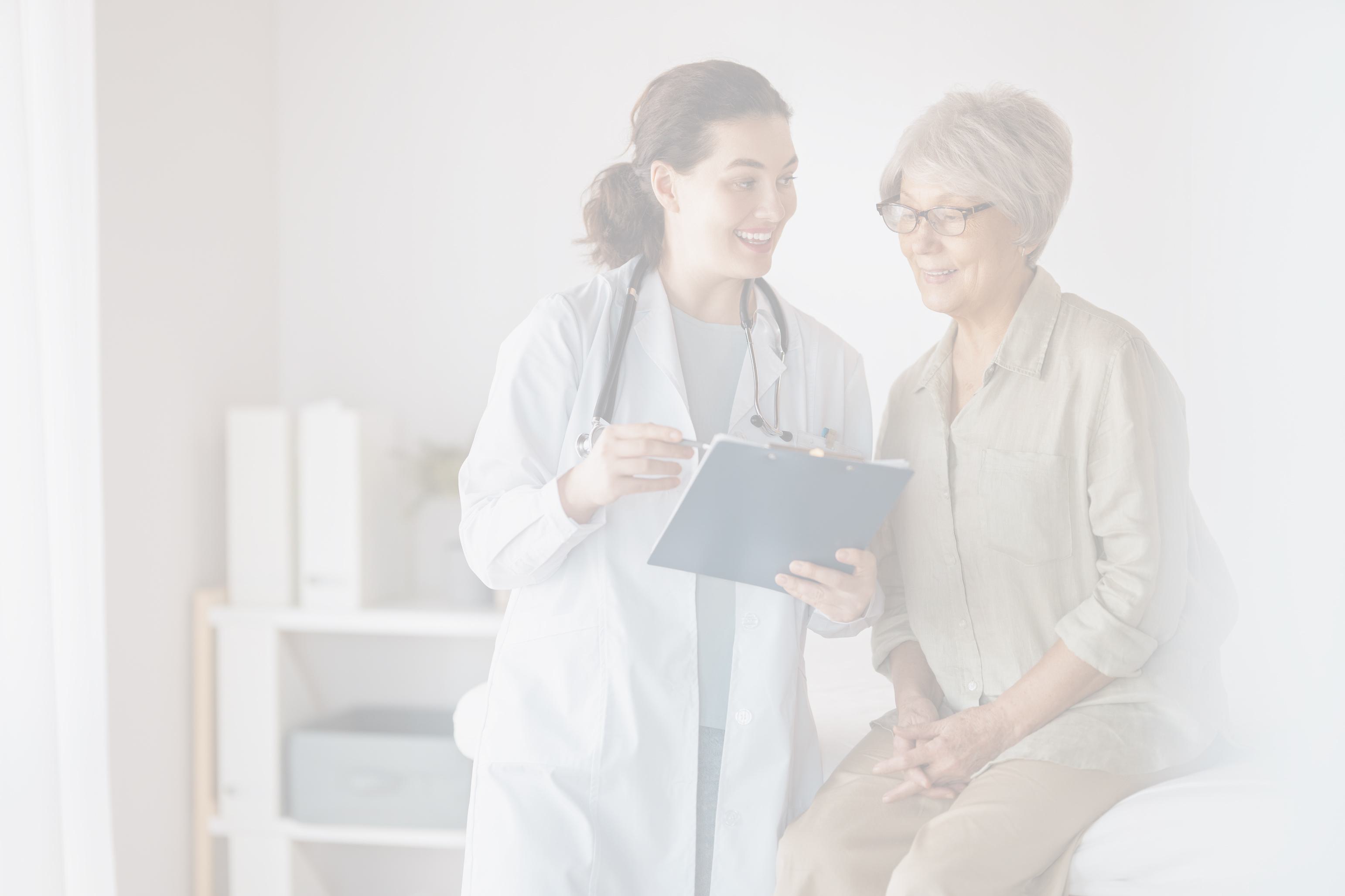 Provider discussing a treatment plan with a patient